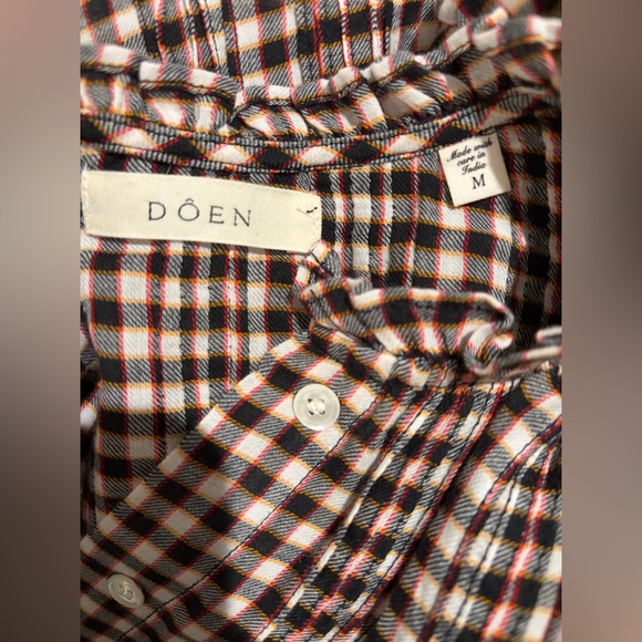 Doen Millie Top in Delphine Plaid - Picture 4 of 6